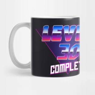 Level 30 complete retro Style Birthday Gift Mug